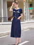 Ladies Denim Trendy Skirt With Lace Crop Tops Sets